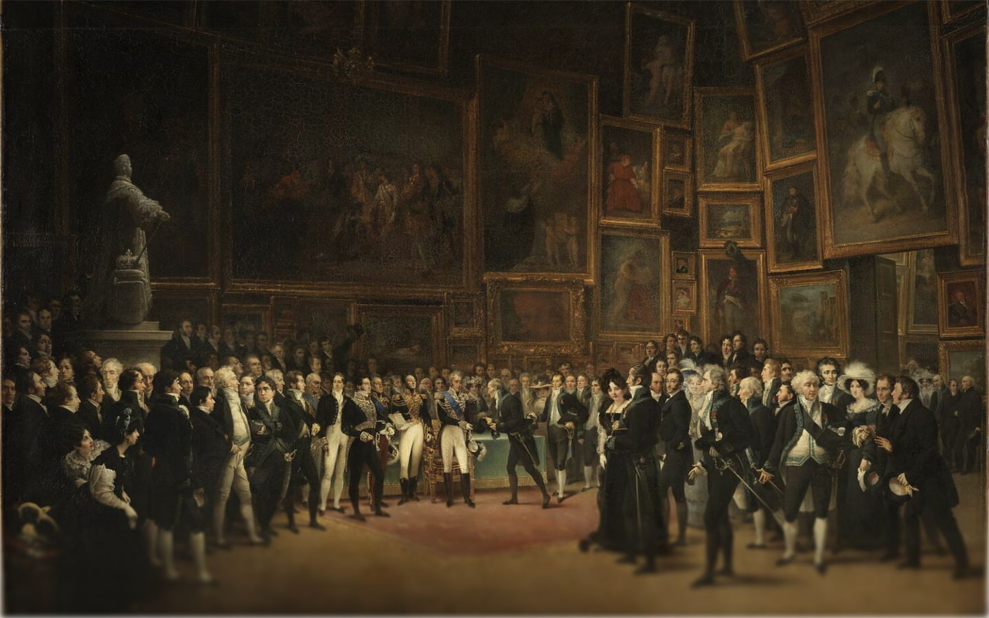 Charles X distributing awards to artists at the Salon of 1824